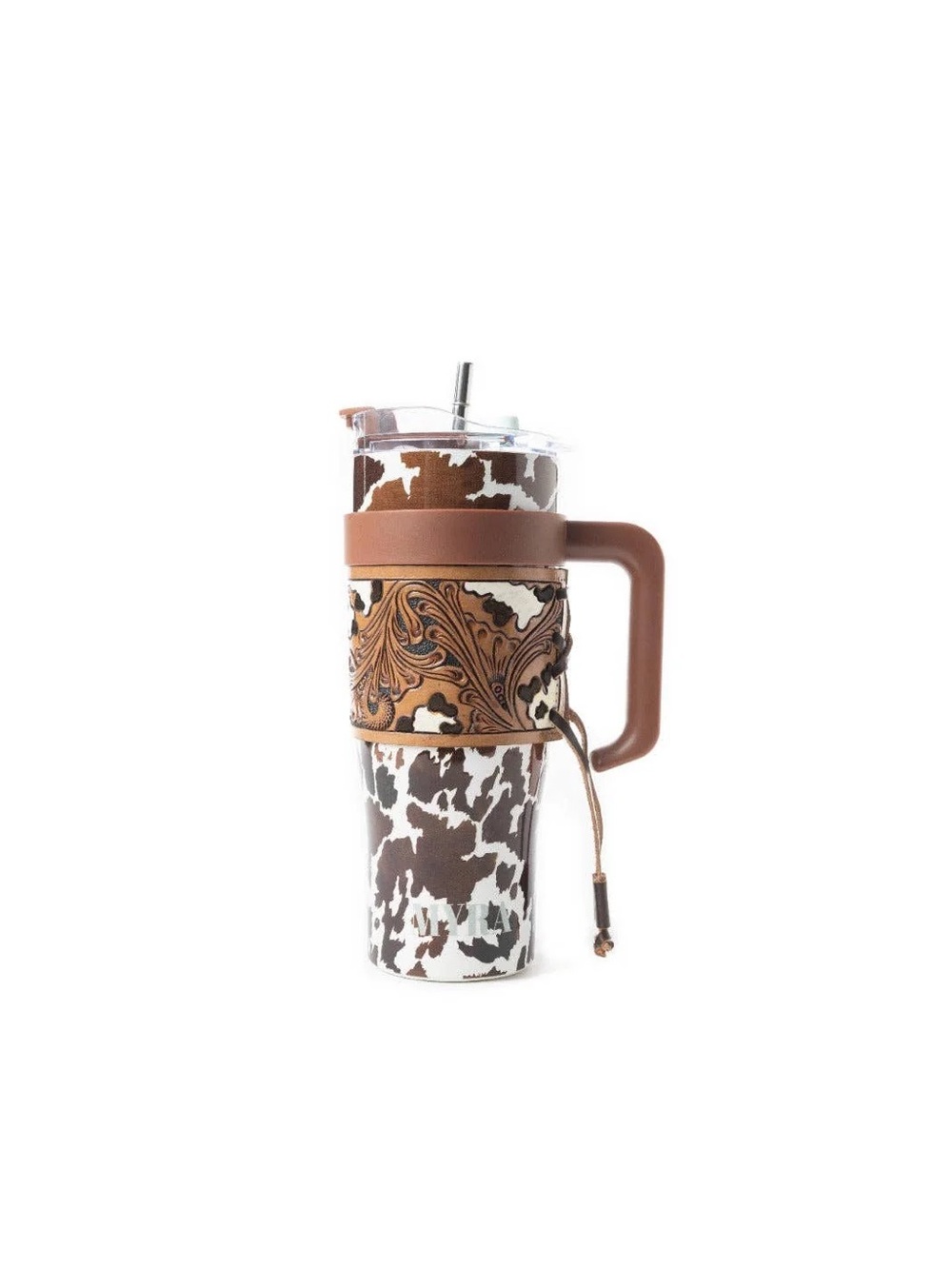 Myra | Wide Wyoming Tumbler In Brown and White